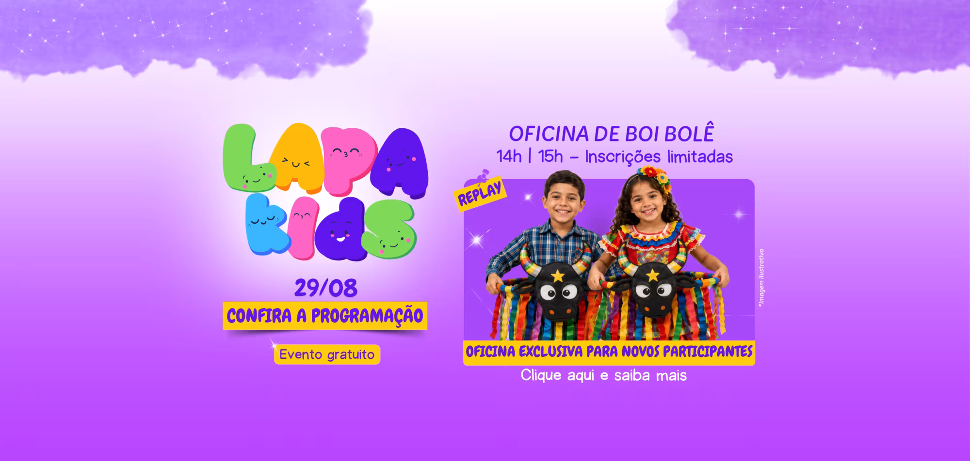 Banner no Shopping Center Lapa