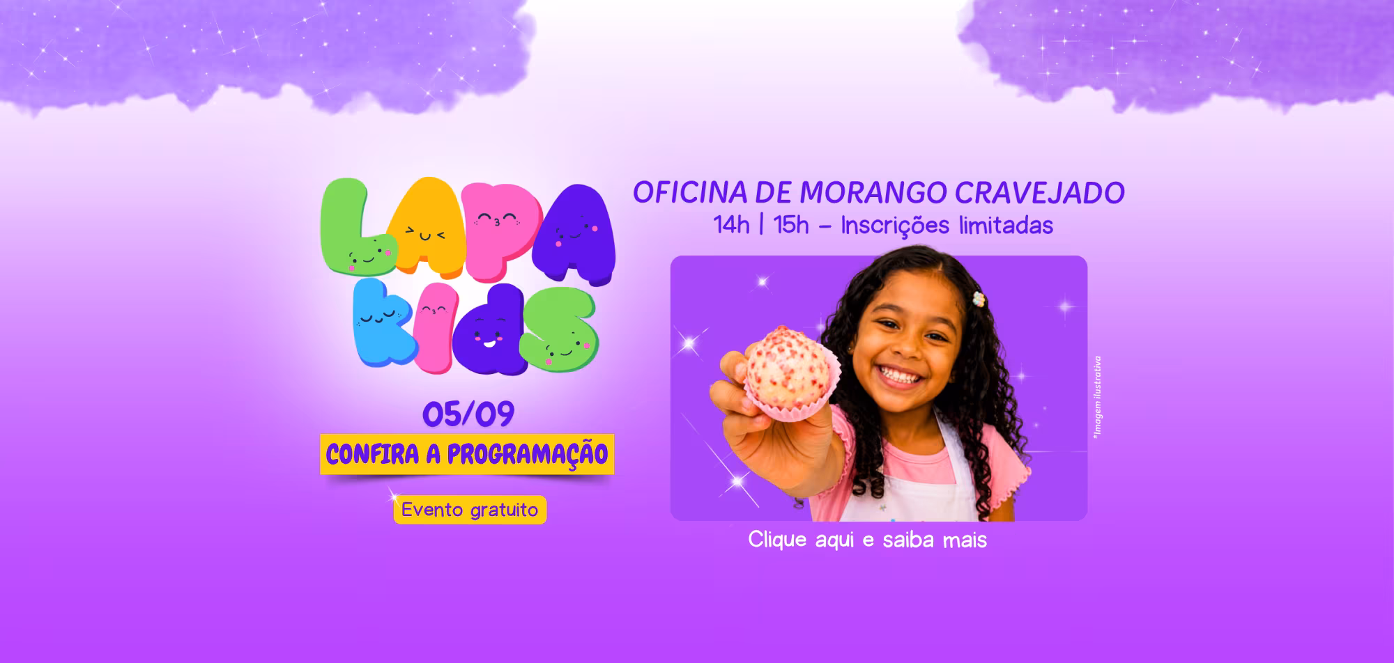 Banner no Shopping Center Lapa