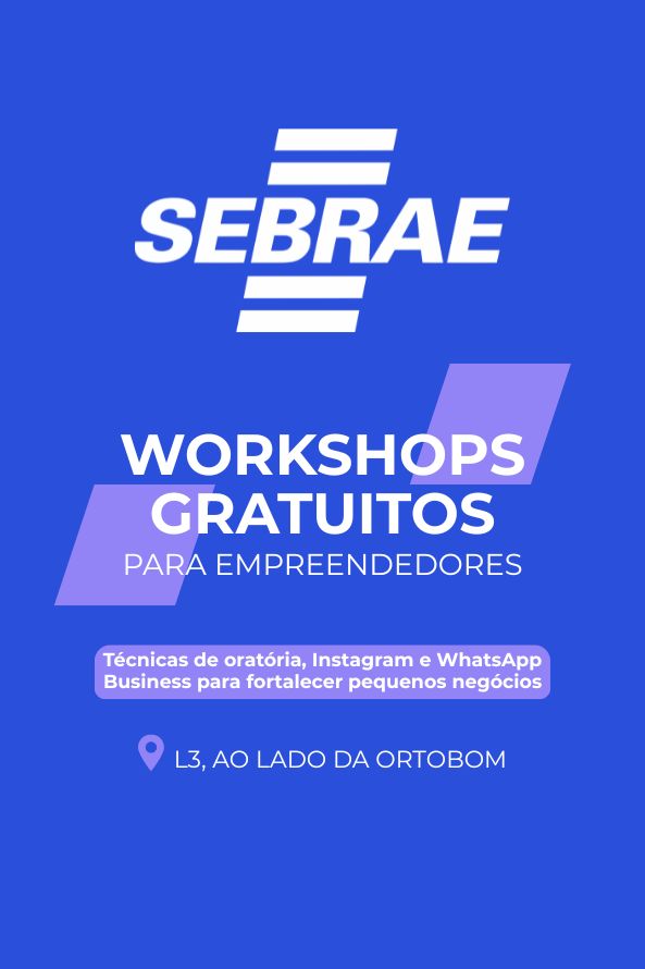Workshops Gratuitos - SEBRAE no Shopping Center Lapa