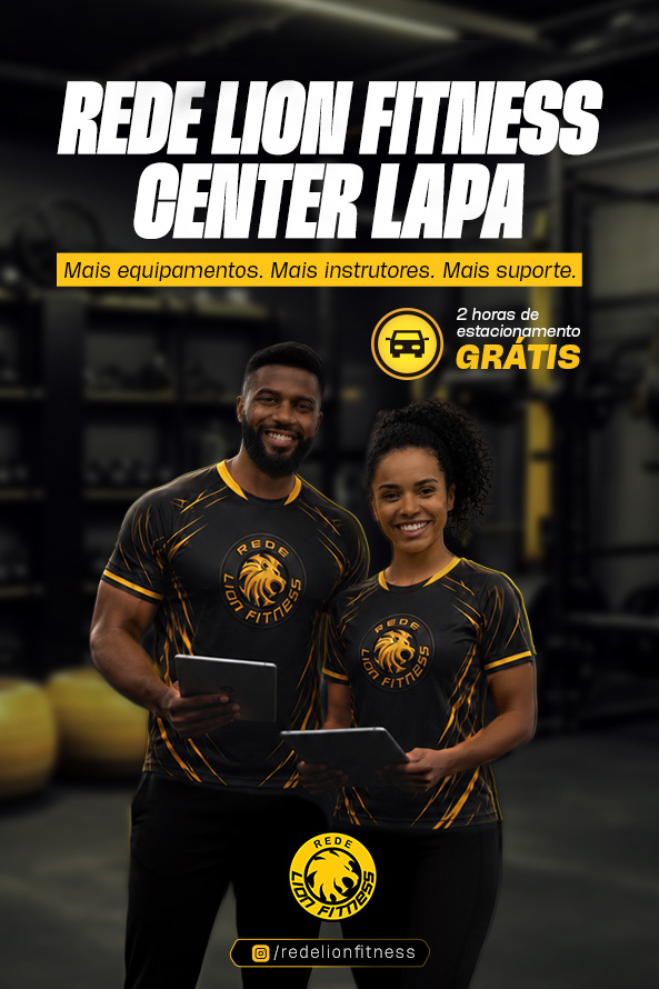 A Lion Fitness está chegando no Lapa no Shopping Center Lapa